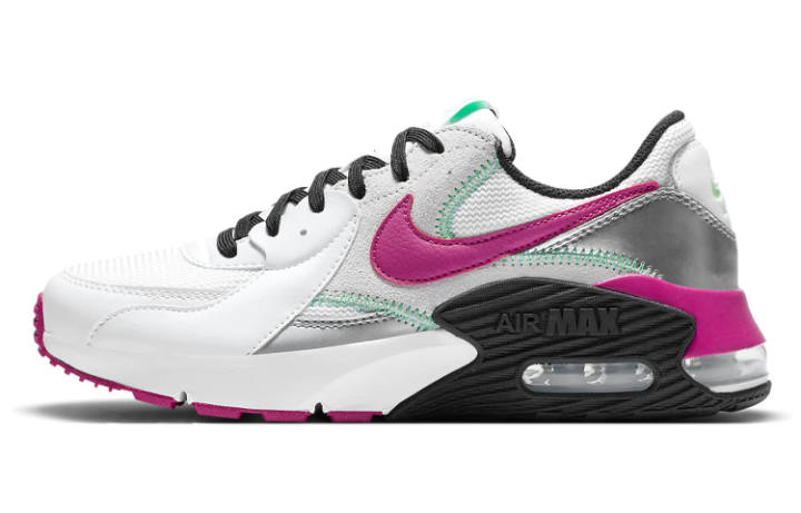 Nike Nike Air Max Excee Low Top Marathon Running Shoes Women's Silver White Purple