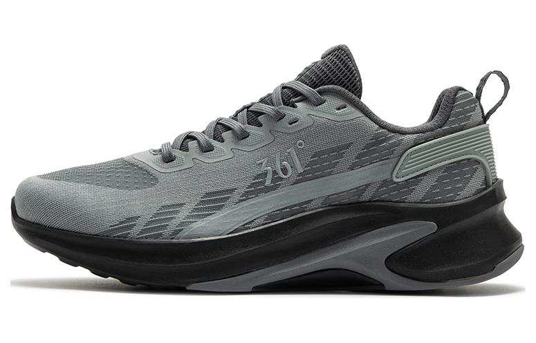 361° Cushioning Breathable Rebound Low top Running Shoes Men's Gray Black