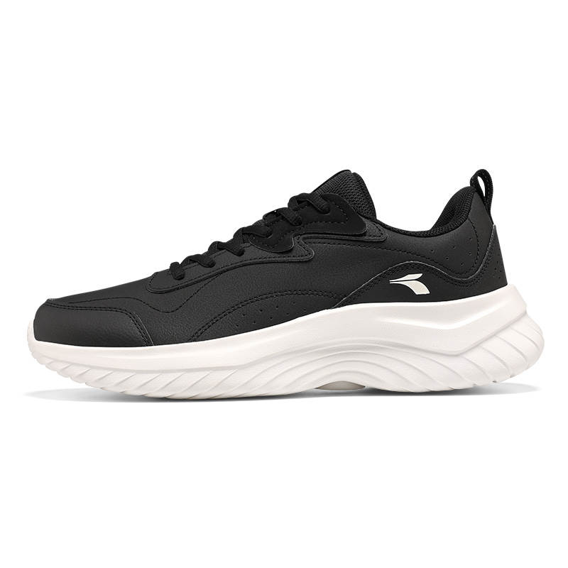 361° Abrasion Resistant Low top Running Shoes Men's Black White