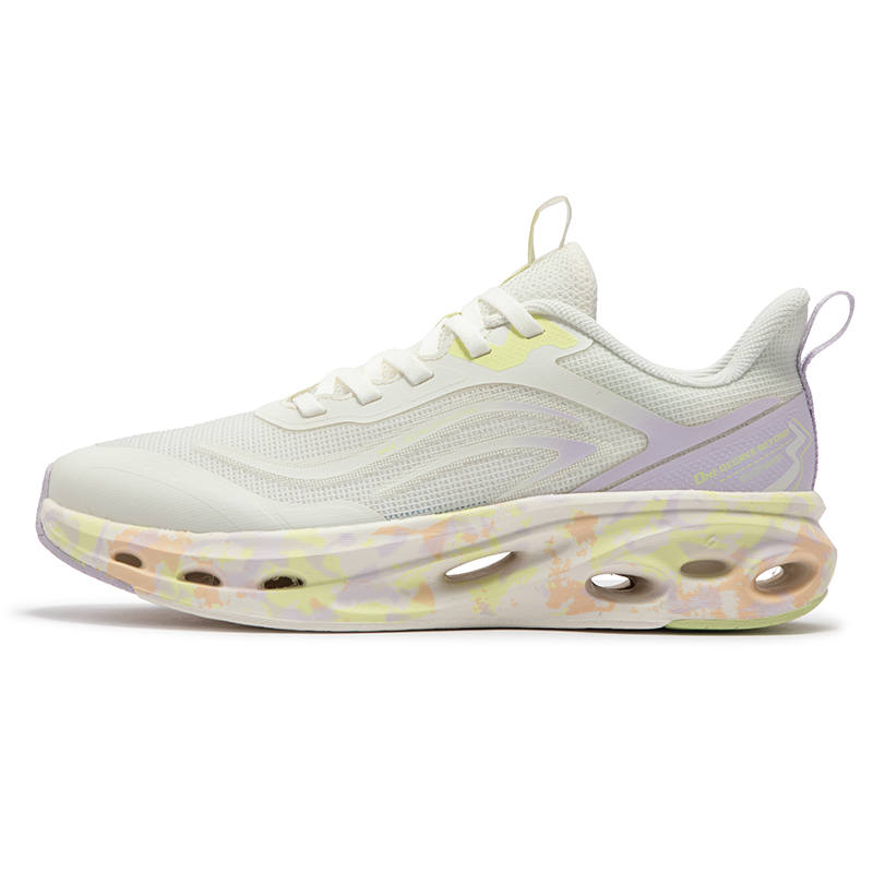 361° Cushioning Abrasion Resistant Breathable Low top Casual Running Shoes Women's White Purple