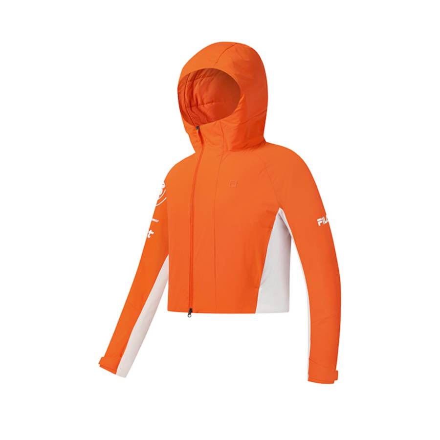 FILA EXPLORE Puffer Jacket Women's Dark Orange