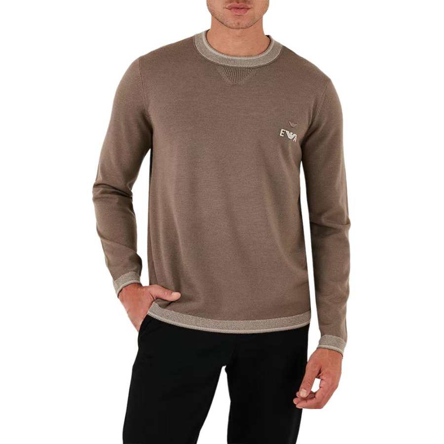 Emporio Armani logo crew-neck sweater