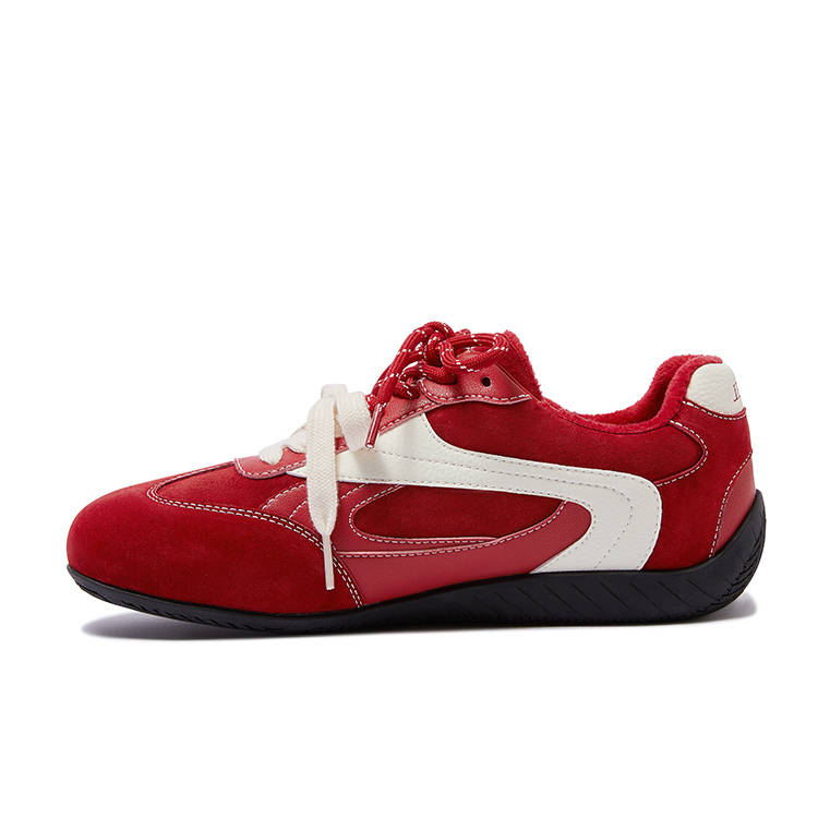 CAMEL Racing Fleece Lined, Double Shoelace, Trendy Multicolor, Minimalist Style Versatile Comfortable Casual Shoes