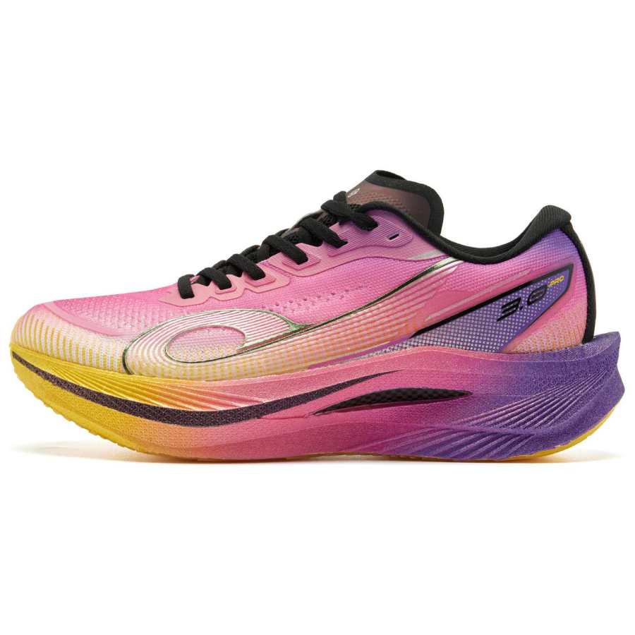 QIAODAN Strong Wind 3.0 PRO Running Shoes Men's Low Top Fiery Pink/Enchanted Purple