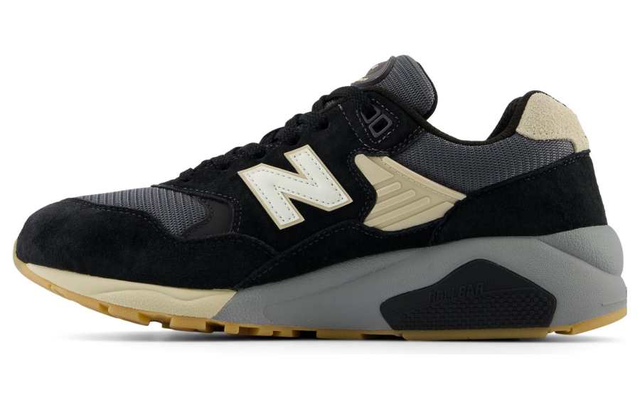 New Balance New Balance NB 580 Comfortable Abrasion Resistant Breathable Low top Casual Running Shoes Men's Black Blue