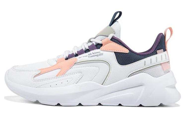 Erke Cushioning Slip Resistant Abrasion Resistant Low top Running Shoes Women's White Blue