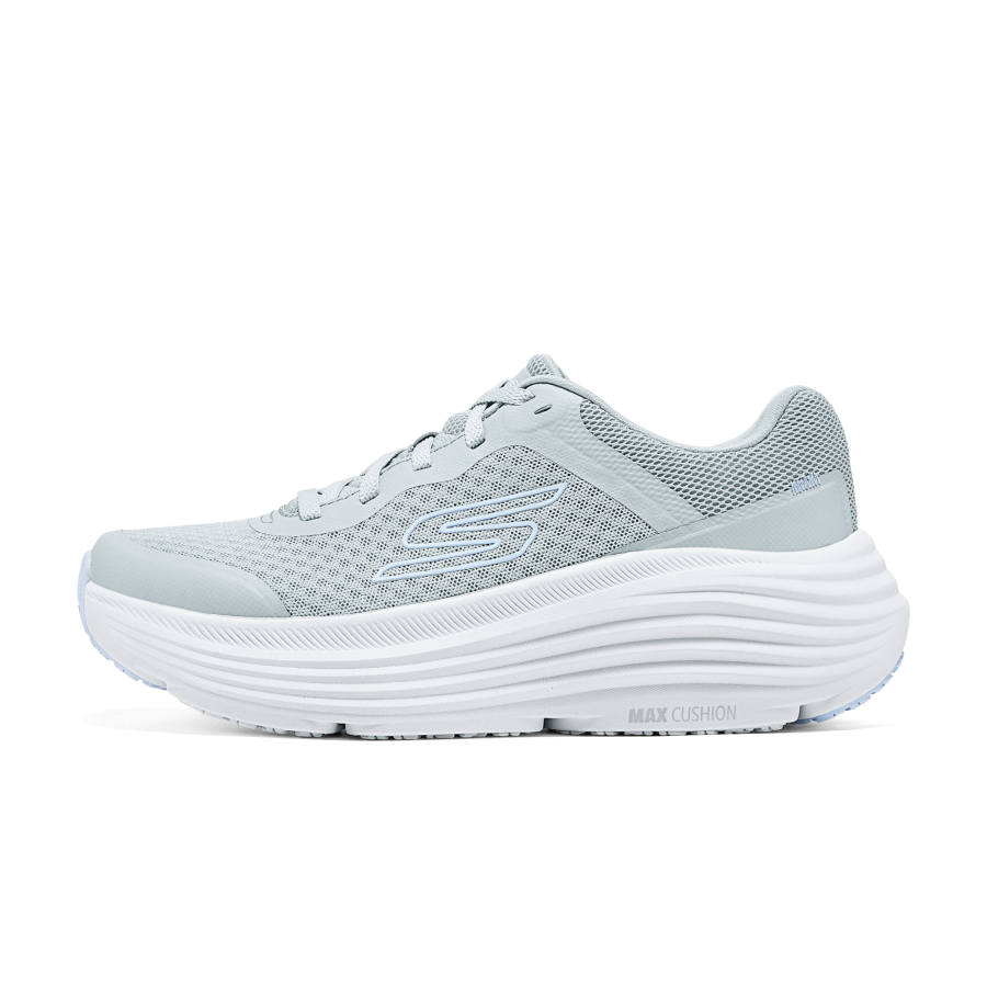 Skechers Zongyun Abrasion Resistant Breathable Height Increasing Running Shoes Women's Gray