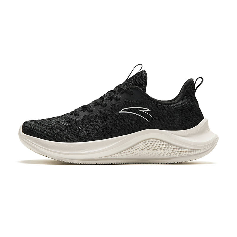 Anta Versatile Cushioning Abrasion Resistant Breathable Lightweight Low top Running Shoes Women's Black