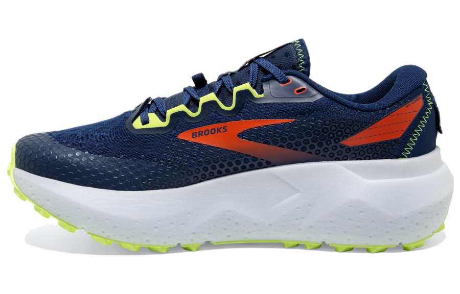 Brooks Caldera 6 Cushioning Lightweight Low top Running Shoes Men's Blue White Orange