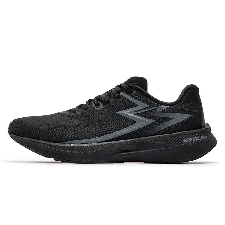 361° Cushioning Slip Resistant Abrasion Resistant Low top Running Shoes Men's Black Gray