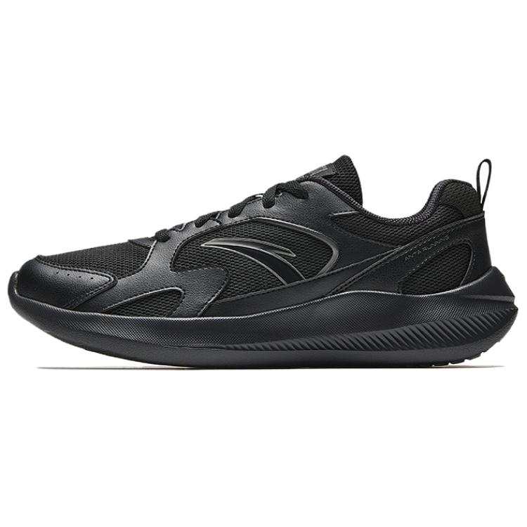 Anta Cushioning Breathable Low top Casual Running Shoes Men's Black