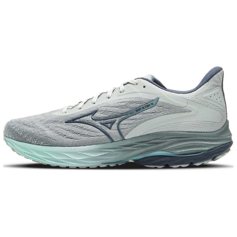 Mizuno Slip Resistant Abrasion Resistant Low top Running Shoes Unisex Light Gray