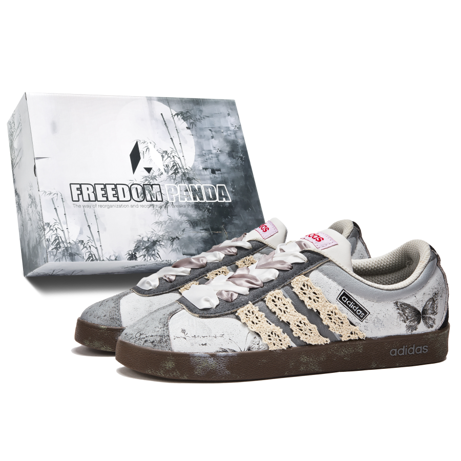 Adidas Adidas VL COURT 2.0 Freedom Panda, Box, Dance Girlish Slip Resistant And Breathable Slip Resistant And Breathable