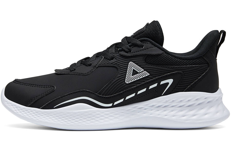 PEAK Cushioning Abrasion Resistant Breathable Slip Resistant Low top Running Shoes Women's Black Baymax