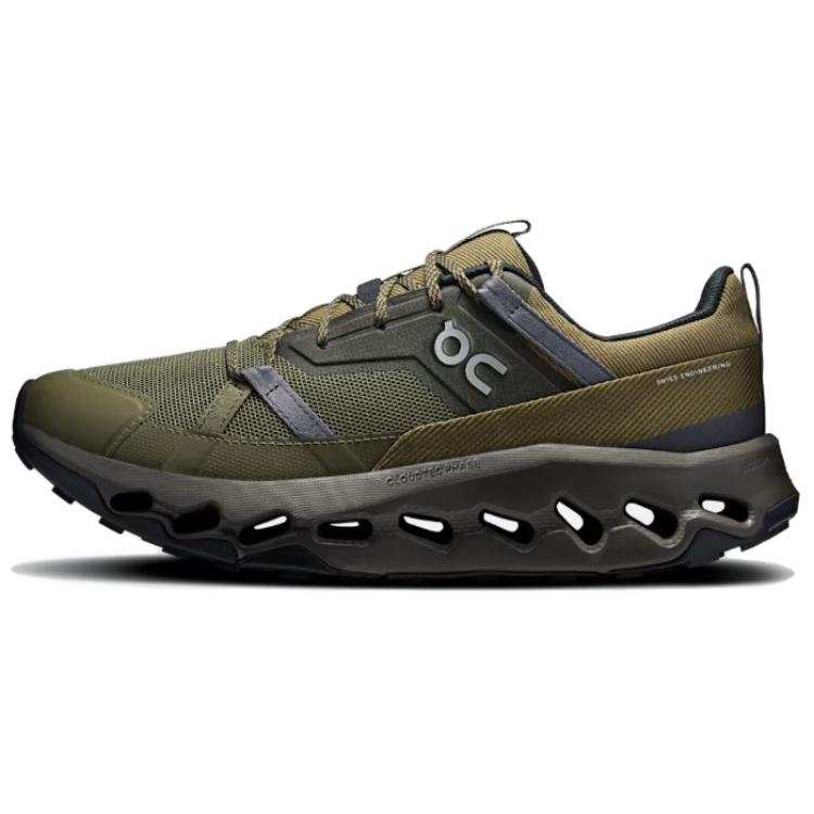 On On Cloud 6 Waterproof Running Shoes Men's Green Brown