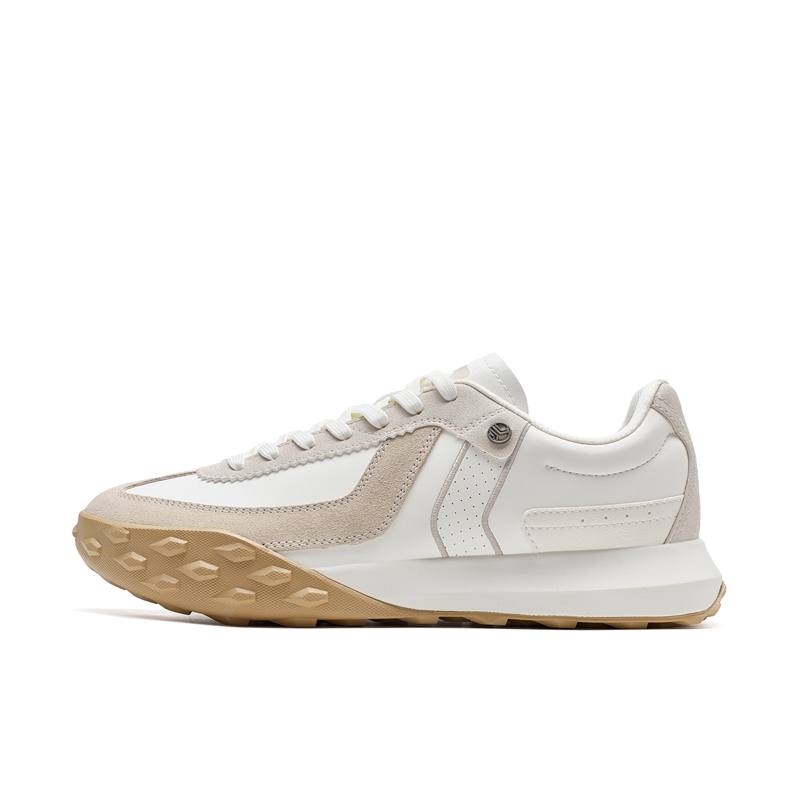 XTEP Slip Resistant Abrasion Resistant Low top Casual Shoes Men's White Brown