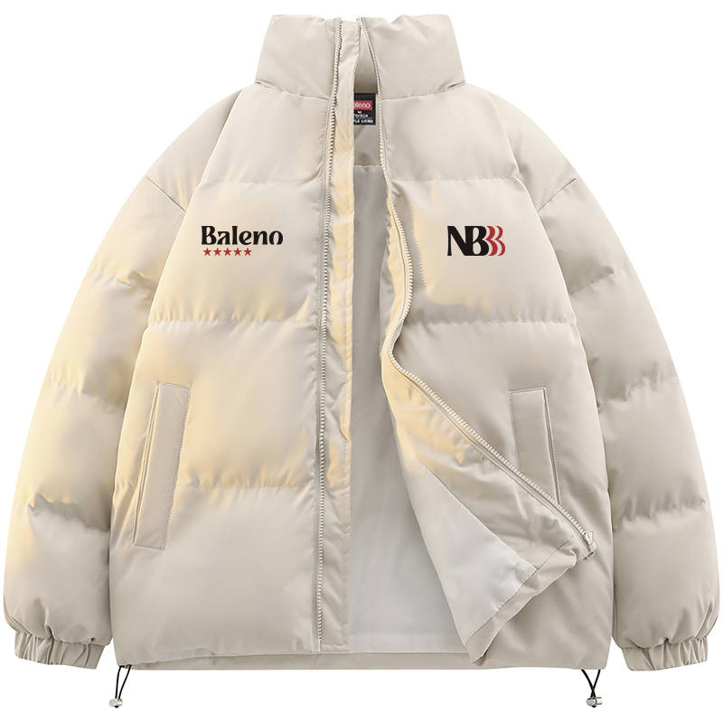 BALENO Puffer Jackets Unisex Stand Collar Thickened Padded Puffer Jacket