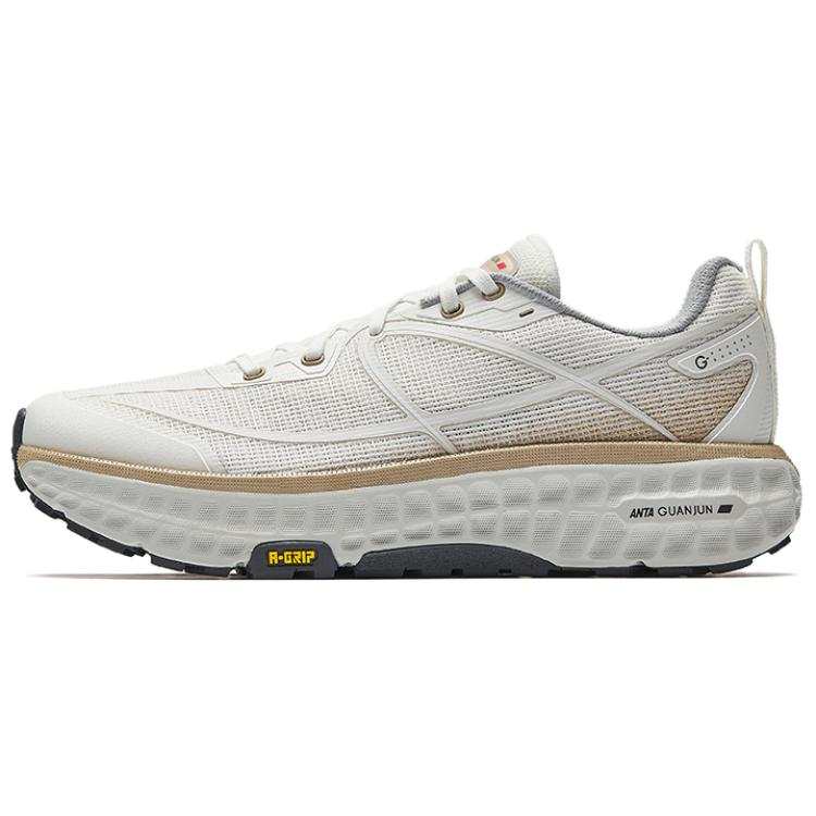 Anta Breathable And Slip Resistant Low top Casual Running Shoes Men's White