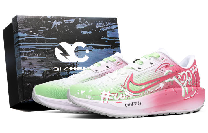 Nike Nike Quest 6 Low top Running Shoes Unisex Pink Green