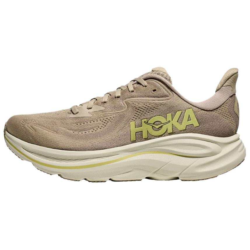 HOKA ONE ONE CLIFTON 10 EVA Midsole Casual Running Shoes Men's Brown Wide Fit