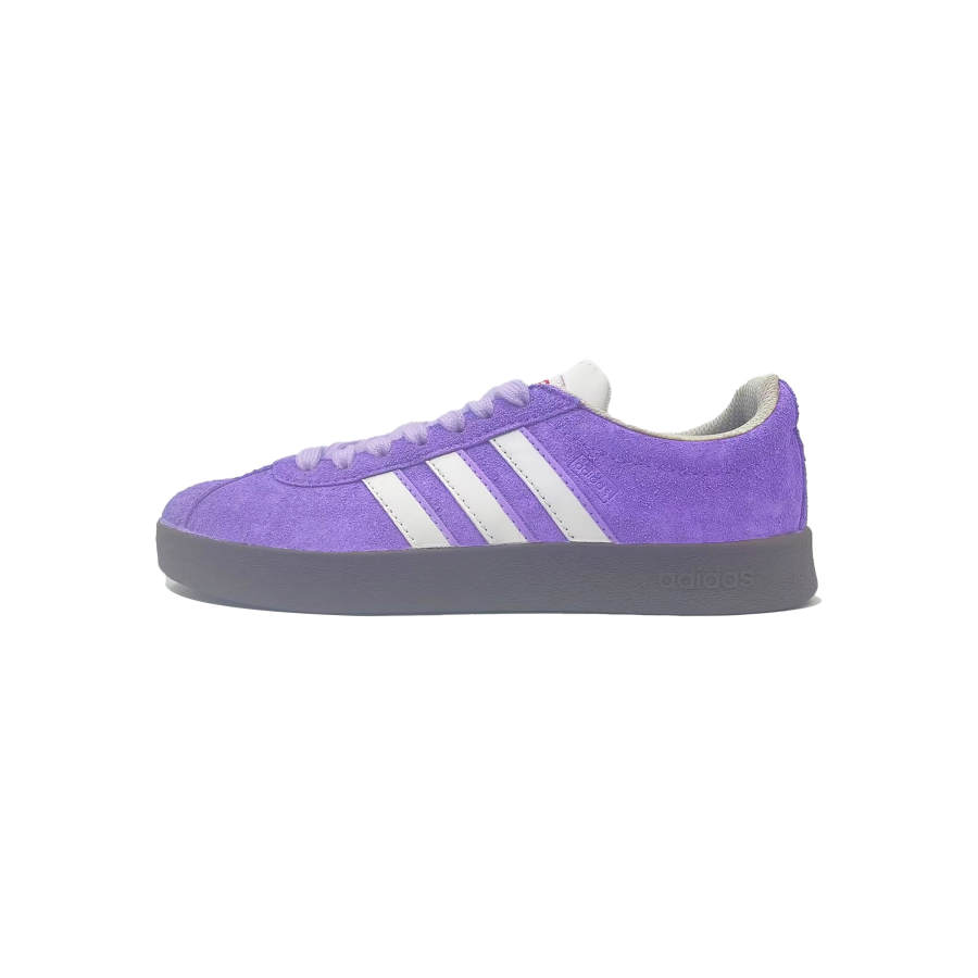Adidas Adidas VL COURT 2.0 Purple Star Lightweight Low top Skateboard Shoes Unisex Purple White