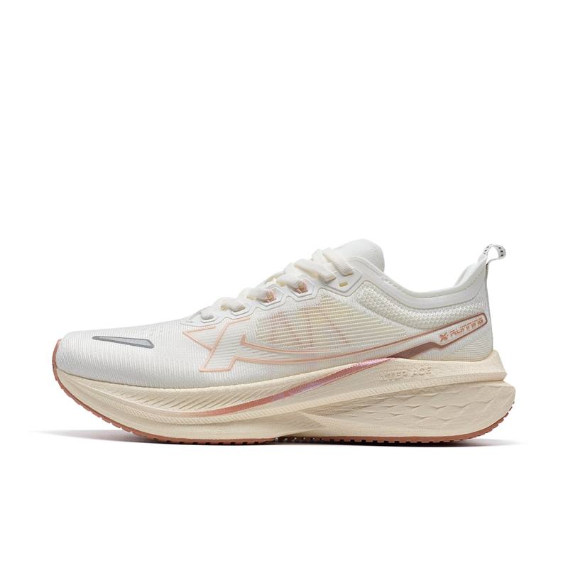 XTEP 5 Speed 2.0 Cushioning Low top Running Shoes Women's Sail White/Oil Gray Pink