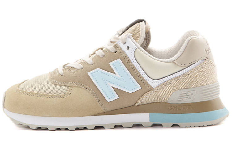 New Balance New Balance NB 574 Vintage Mesh Cushioning Abrasion Resistant Coverage Low top Running Shoes Unisex Brown Blue