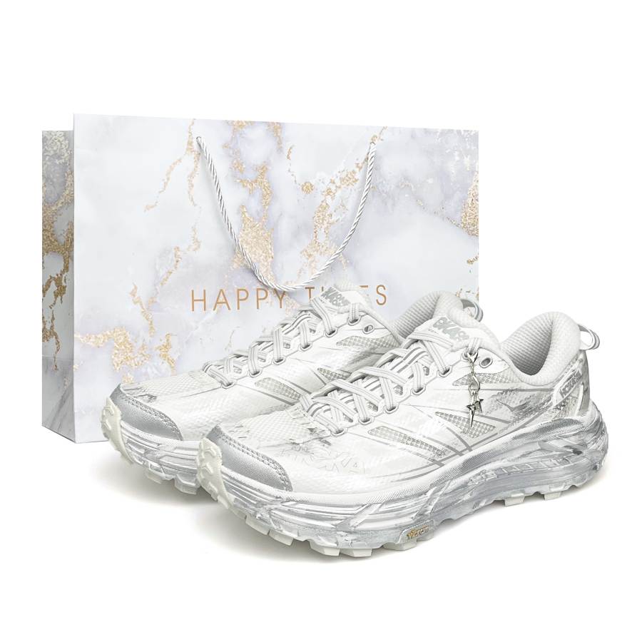 HOKA ONE ONE Mafate Speed 2 Abrasion Resistant Lightweight Low top Running Shoes Unisex White