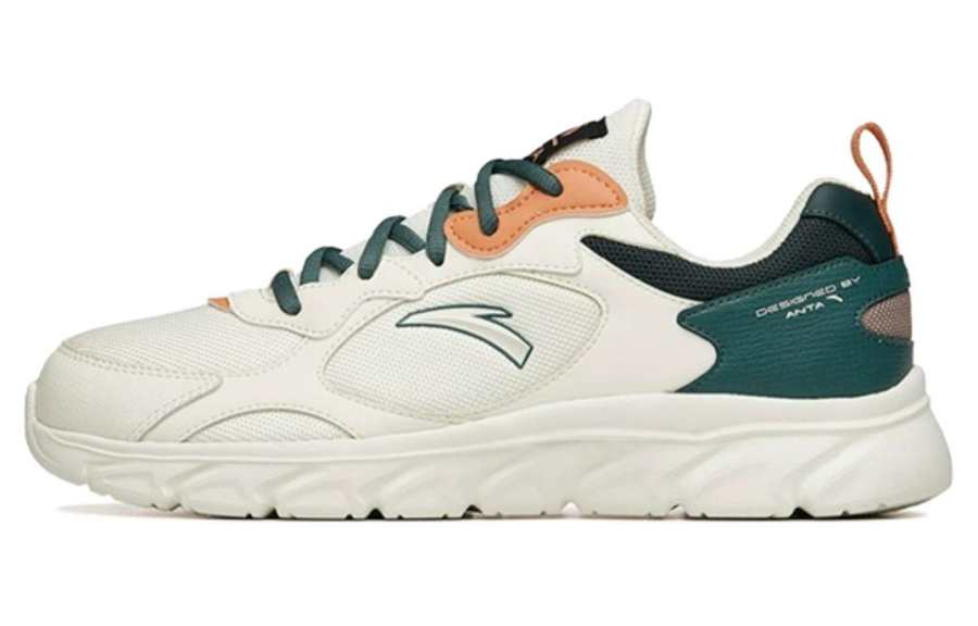 Anta Slip Resistant Low top Casual Shoes Men's White Green