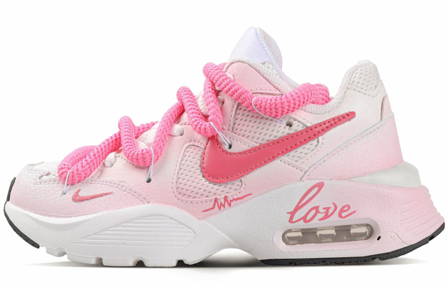 Nike Nike Air Max Fusion Slip Resistant Abrasion Resistant Low top Casual Running Shoes Women's Barbie Pink