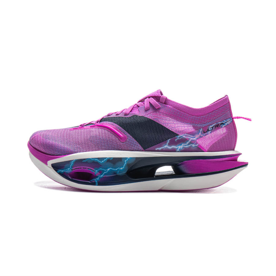 Li-Ning Li Ning Feidian 5 ULTRA Low top BOOM Technology Marathon Training Race Running Shoes Unisex Purple