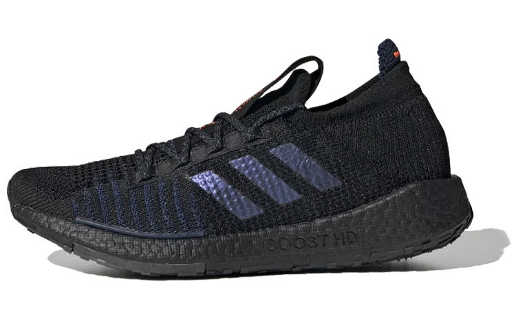 Adidas Adidas PulseBOOST Slip Resistant Lightweight Non slip Lightweight Low top Running Shoes Women's Black Purple