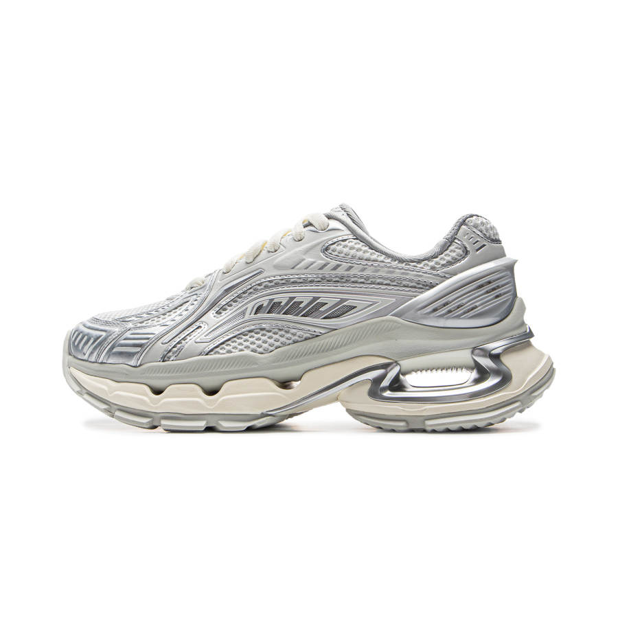 Li-Ning Li Ning Furious Rider BOW Cushioning Slip Resistant Abrasion Resistant Low top Casual Shoes Women's White Silver