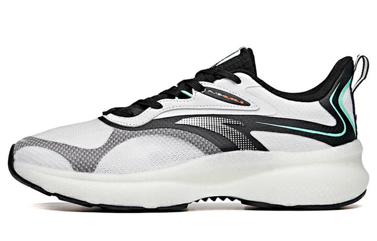 Anta Running Collection Cushioning Anti-Slip And Wear-Resistant Low-Top Running Shoes Men's Black White