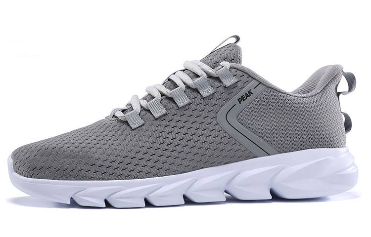 PEAK Qingyi Abrasion Resistant Slip Resistant Low top Running Shoes Men's Silver Gray