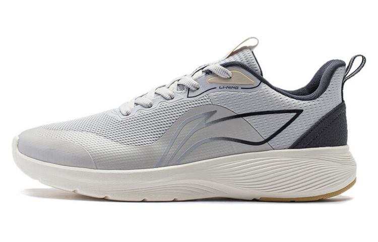 Li-Ning Li Ning Light Stroll Running Shoes Men's Low Top Black Gray White