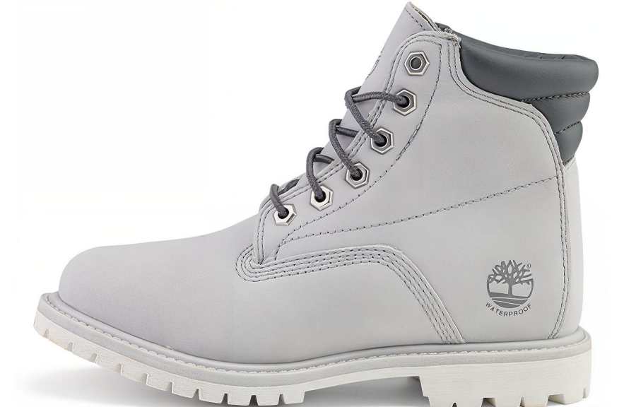 Timberland Waterville 6 Inch Wide Fit Waterproof Boots 'Light Grey' Women's