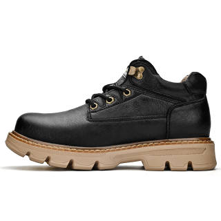 LUODONG Ankle Length Combat Boots Men's