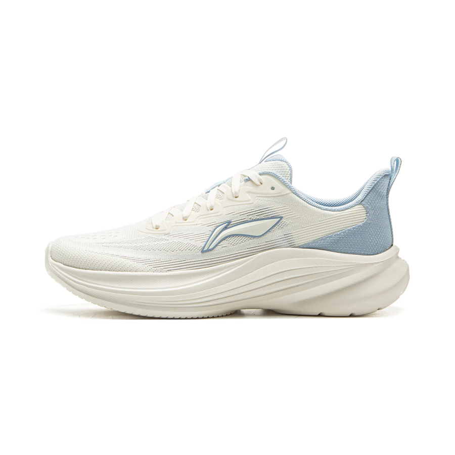 Li-Ning Li Ning Light Breeze Low top Casual Running Shoes Women's White Blue