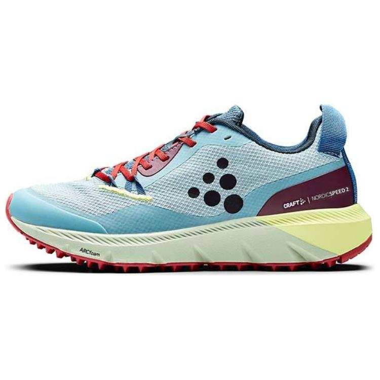 CRAFT Slip Resistant Abrasion Resistant Low top Running Shoes Women's Blue Green