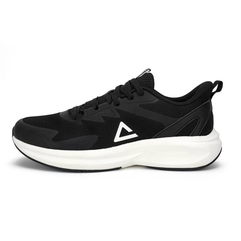 PEAK State Pole Abrasion Resistant Breathable Casual Running Shoes Men's Black White