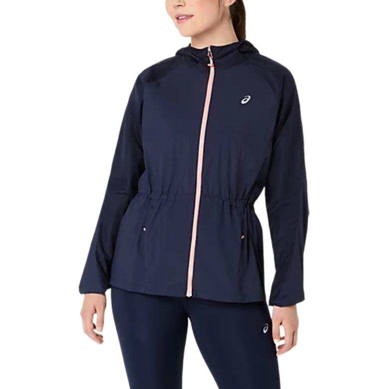 ASICS Jackets Women's Midnight Blue Hooded Non Detachable Moderate Other