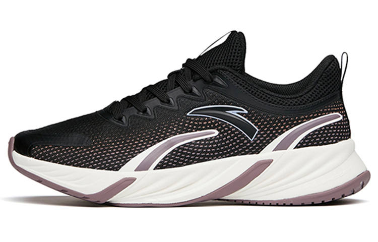 Anta Mesh Low top Running Shoes Women's Black Purple