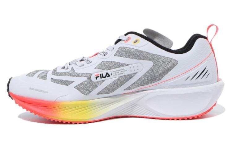FILA Nre E5 Cushioning Abrasion Resistant Low top Running Shoes Unisex White