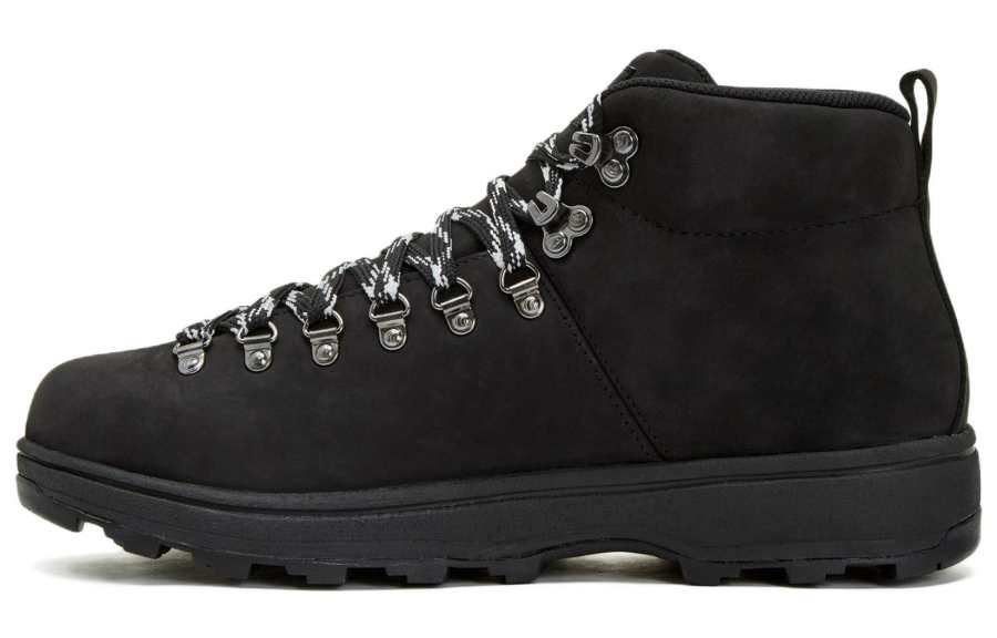 THE NORTH FACE Leather Boots Ankle Length Outdoor Boots Black