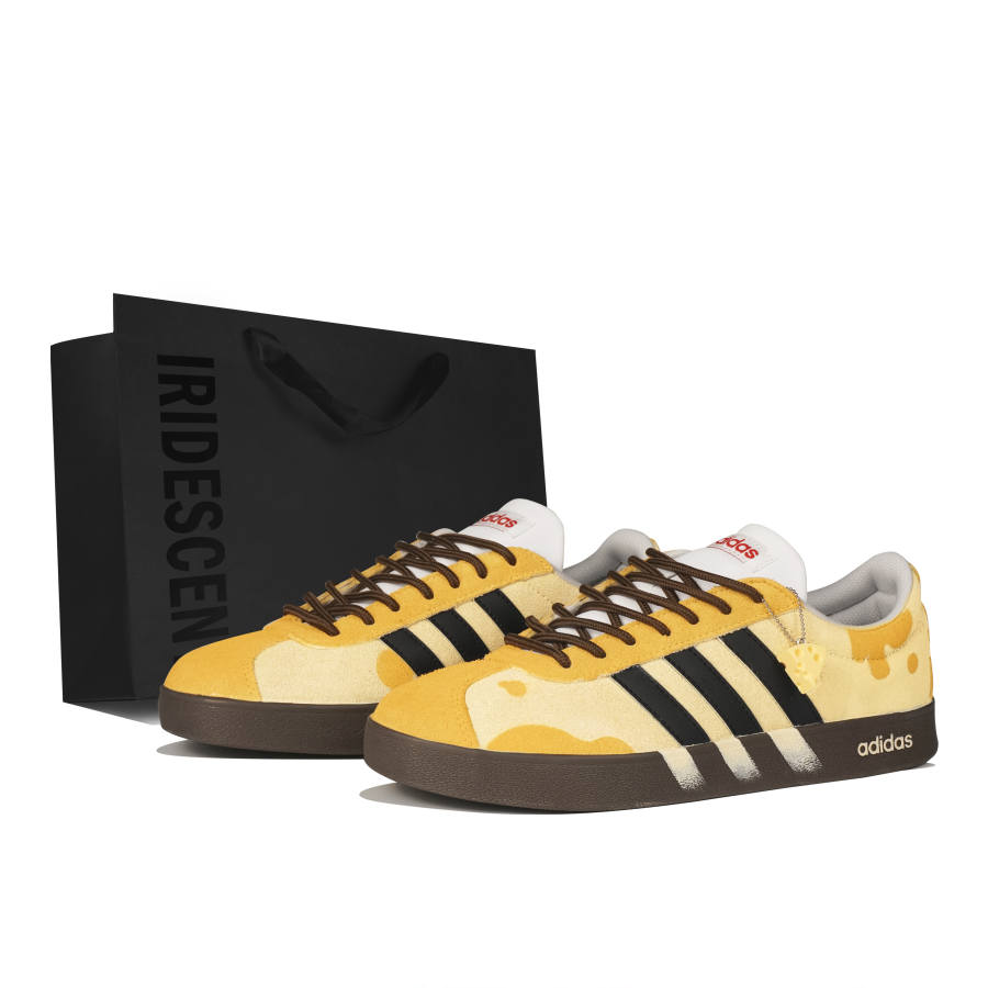 Adidas Adidas VL COURT 2.0 Cushioning Low top German Army Trainers Unisex Black Yellow
