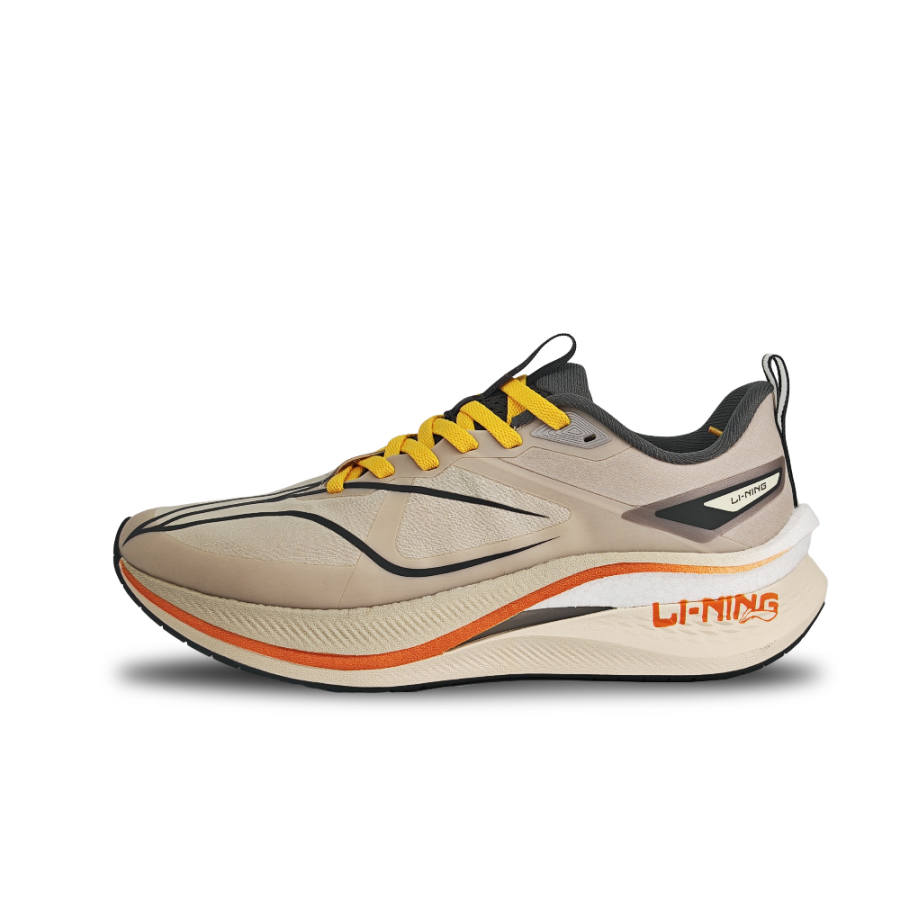 Li-Ning Li Ning Red Hare 7 Pro Cushioning Abrasion Resistant Lightweight Low top Training Running Shoes Men's Brown Gray