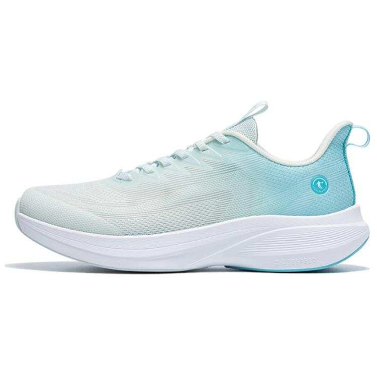 QIAODAN Light Speed 4.0 Comfortable Slip Resistant And Breathable Low top Running Shoes Men's White Blue