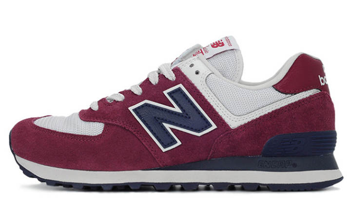 New Balance New Balance 574 Shoes Wine Red/White