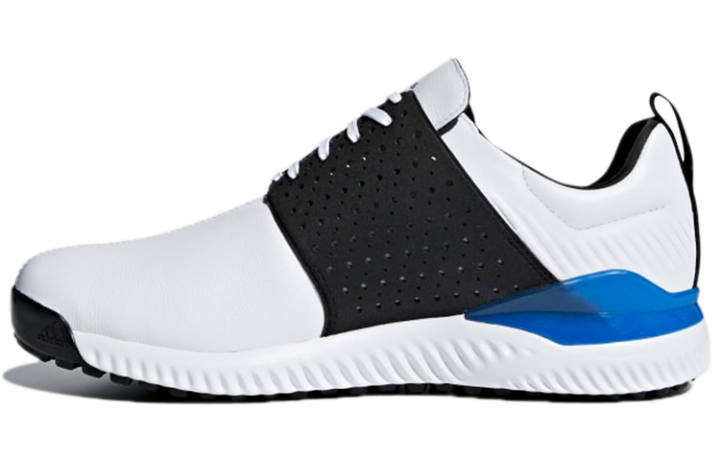 Adidas Adidas Adicross Trendy Slip Resistant Mid top Golf Shoes Men's White Black Blue